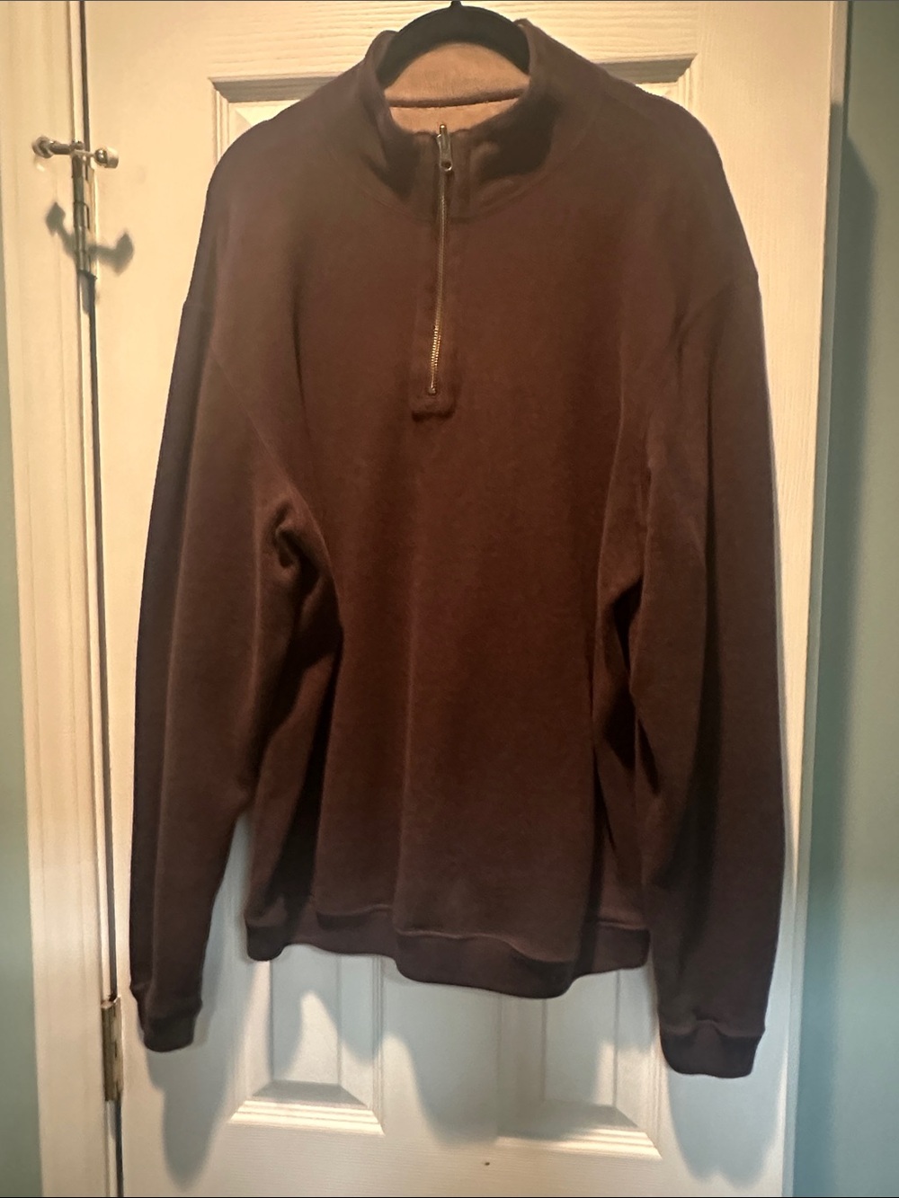 Daniel Cremieux Brown Half-Zip Sweater
